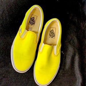 VANS Slipon Bright Yellow Worn Once Still Like New